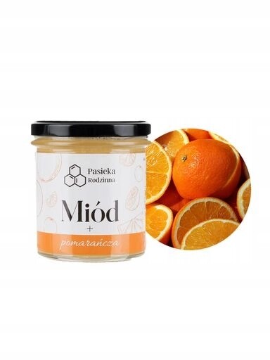 2x Pasieka Rodzinna Med s pomerančem 410 g