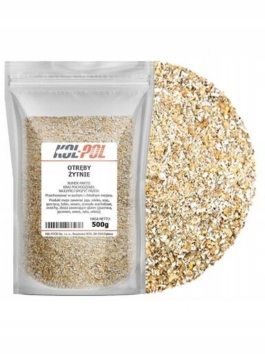 9x Žitné Otruby 500g Potravinářské přírodní na chléb čerstvé kvality Kol-Pol