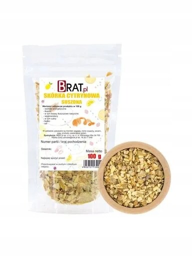 7x Brat Sušená citronová kůra 100 g
