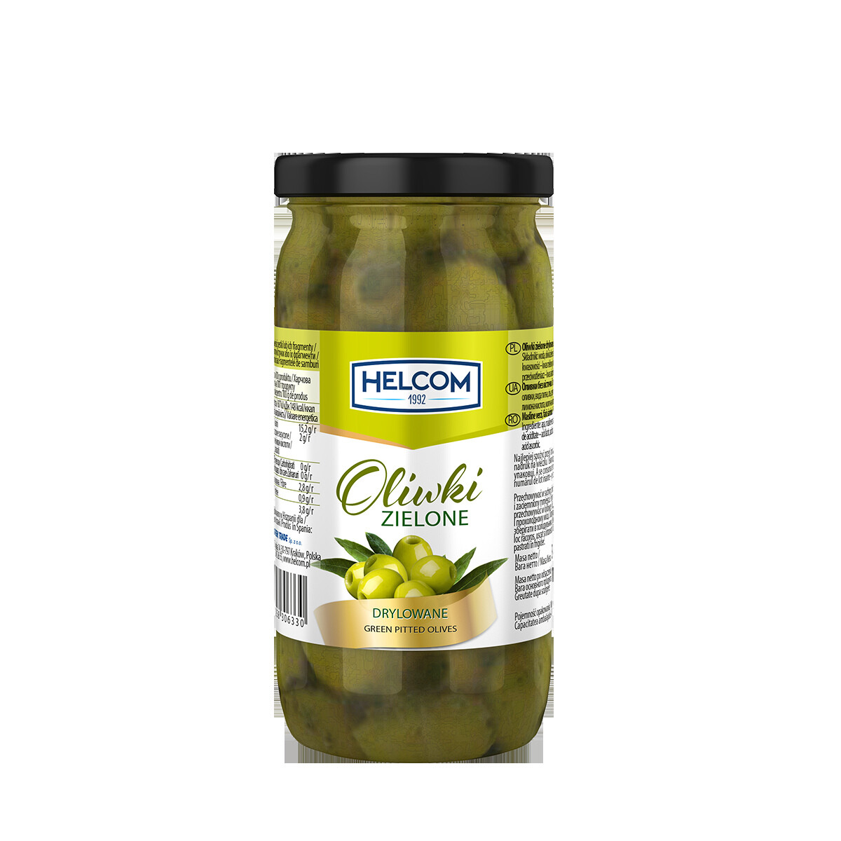 Helcom Zelené olivy drilované 370 g