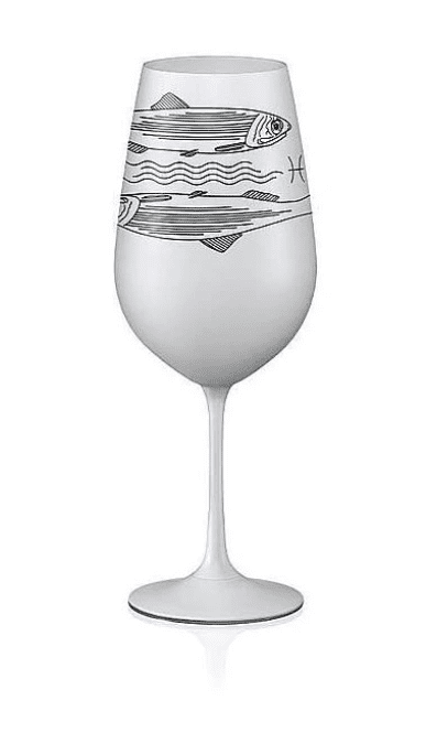 Sklenice Viola 550 ml Ryby, bílé