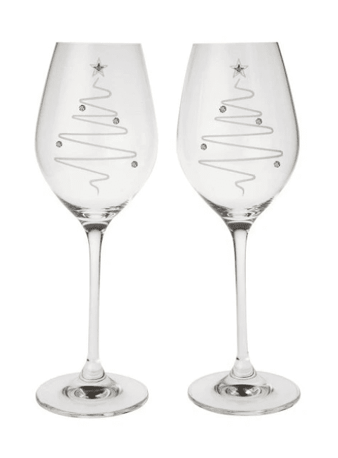 Sklenice Celebration 360 ml, 2 ks, vanoční strom