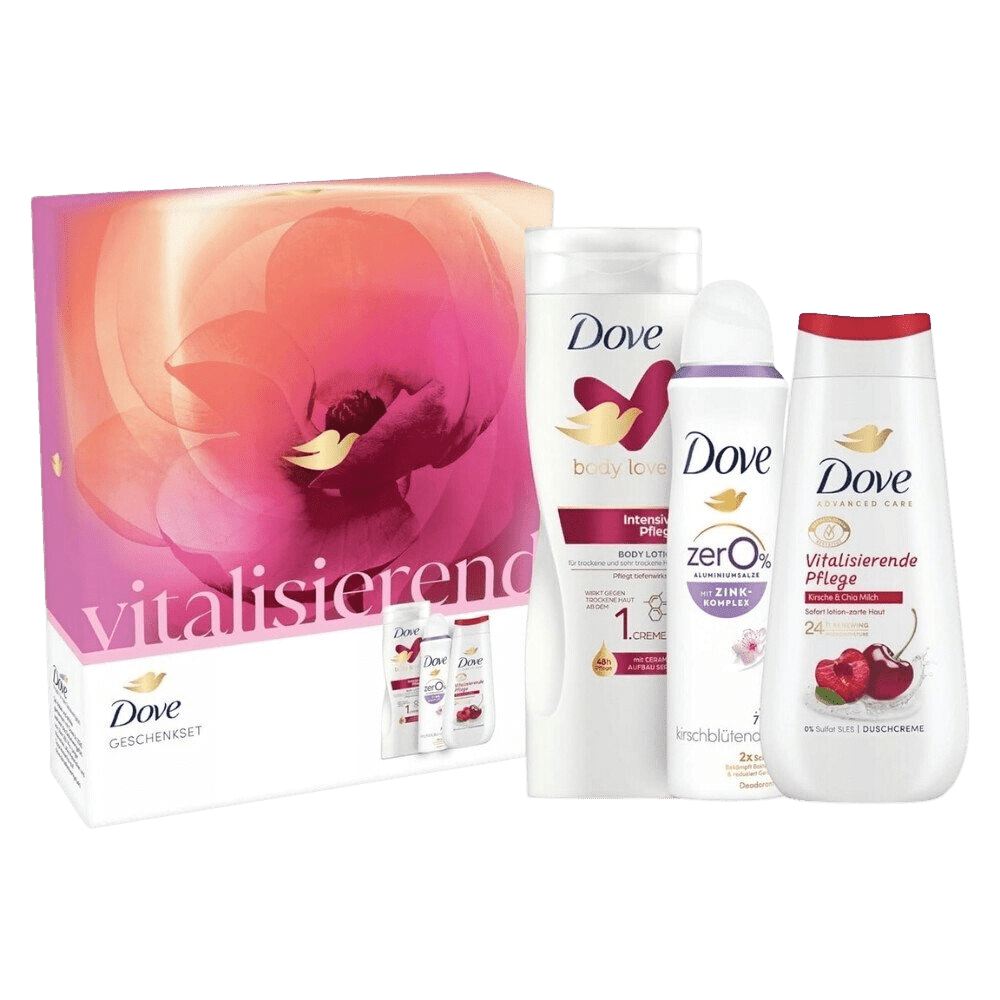 DOVE Dárková sada 225 ml SG + 150 ml Sprej + 400 mléko