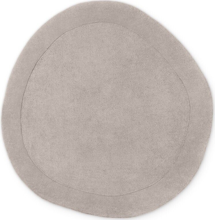 Šedý ručně tkaný kulatý koberec s příměsí vlny ø 160 cm Kari Organic – Villeroy&Boch