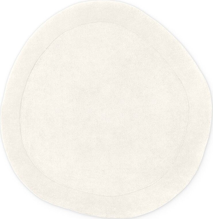 Krémový ručně tkaný kulatý koberec s příměsí vlny ø 160 cm Kari Organic – Villeroy&Boch