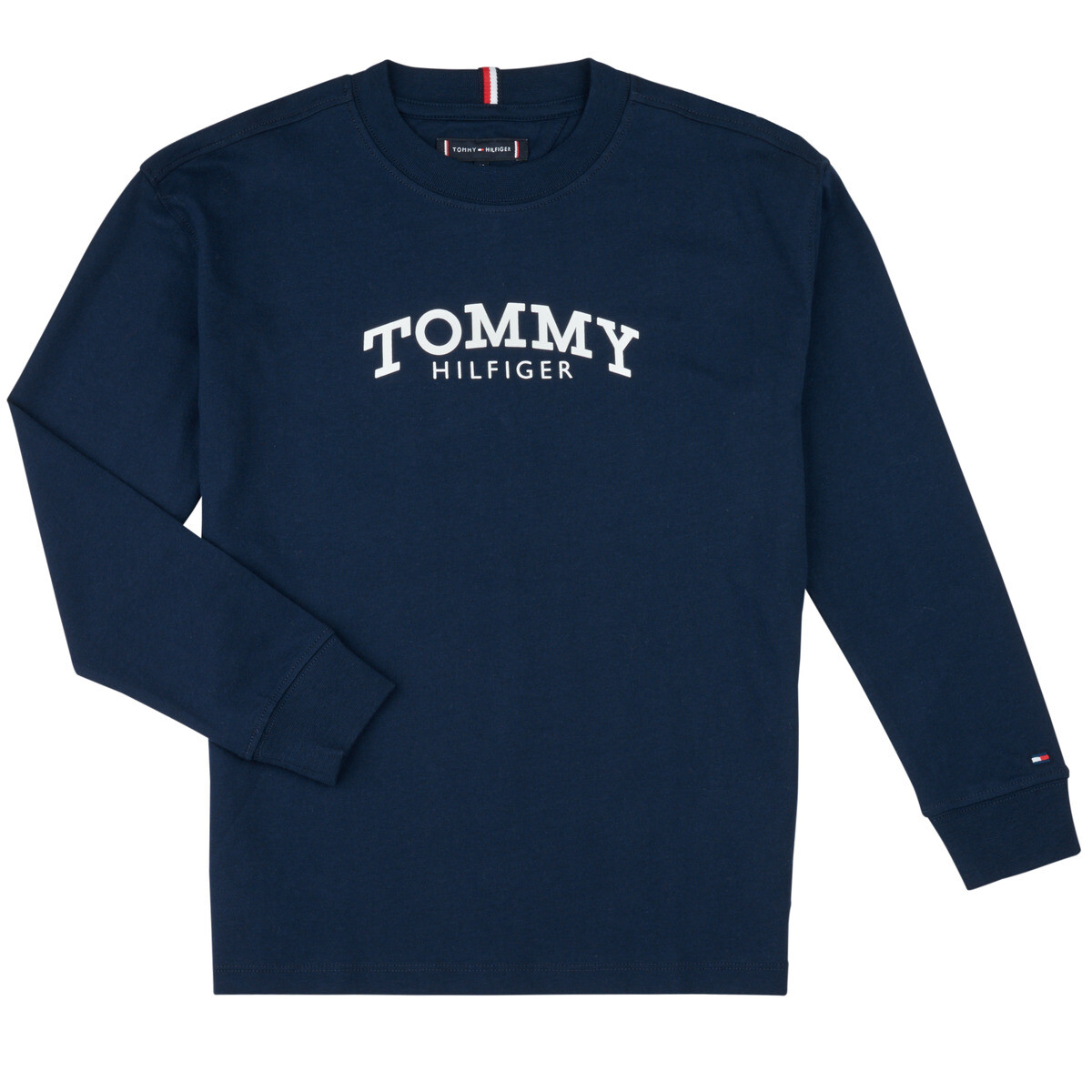 Tommy Hilfiger  MONOTYPE PRINT T-SHIRT LS  Tmavě modrá