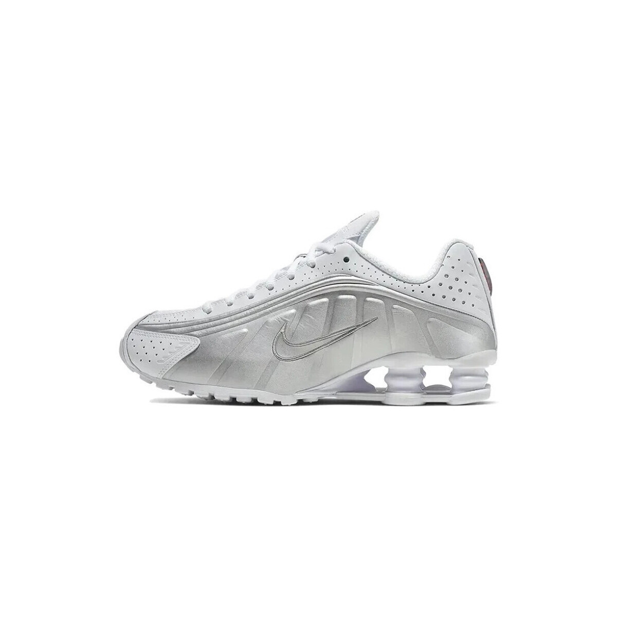 Nike  Shox R4 White Metallic Silver (2019/2024)  Bílá