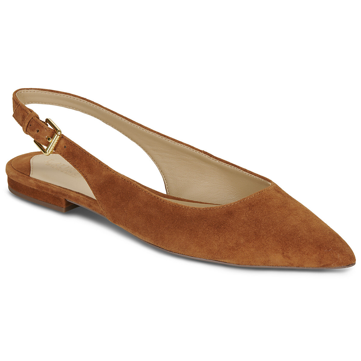 Lauren Ralph Lauren  LONDYN SLBCK-FLATS-SLINGBACK  Hnědá
