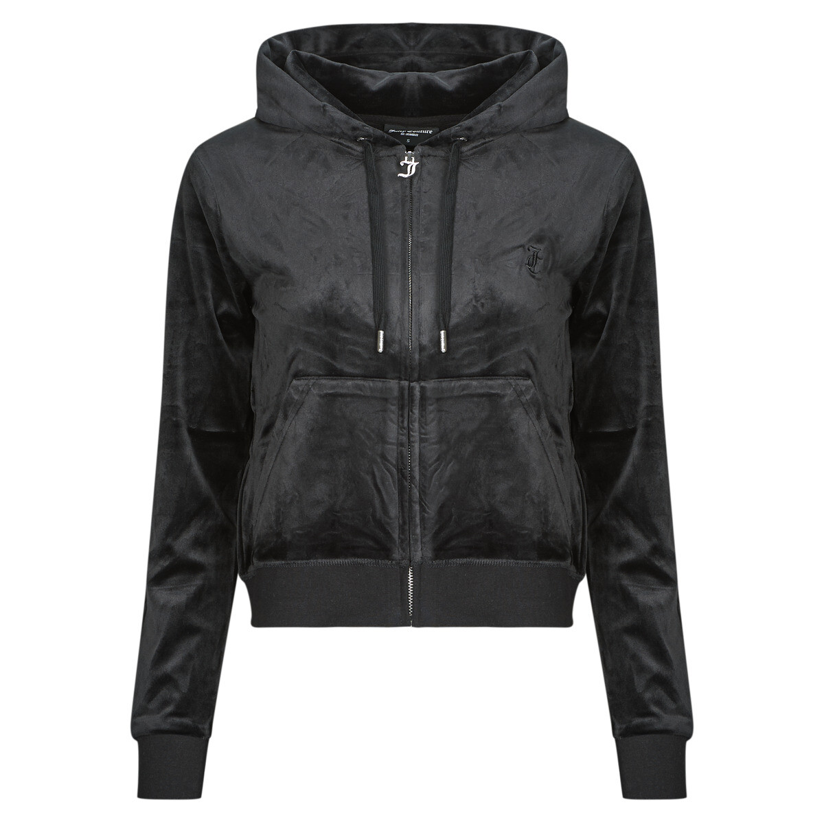 Juicy Couture  Robertson Zip Through Hoodie With Zip  Černá