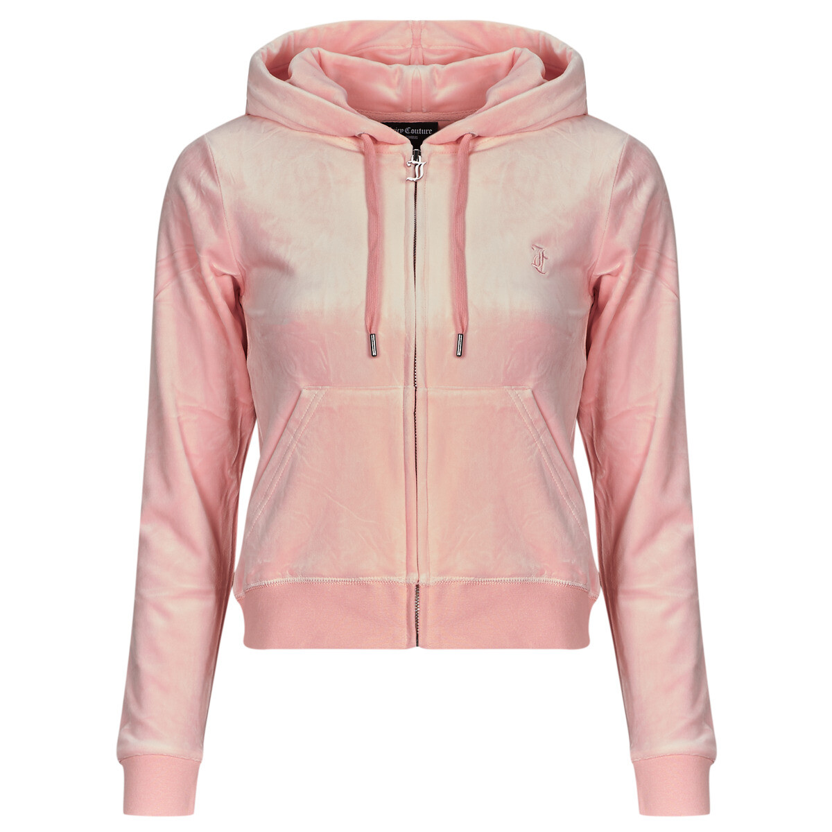 Juicy Couture  Robertson Zip Through Hoodie With Zip  Růžová