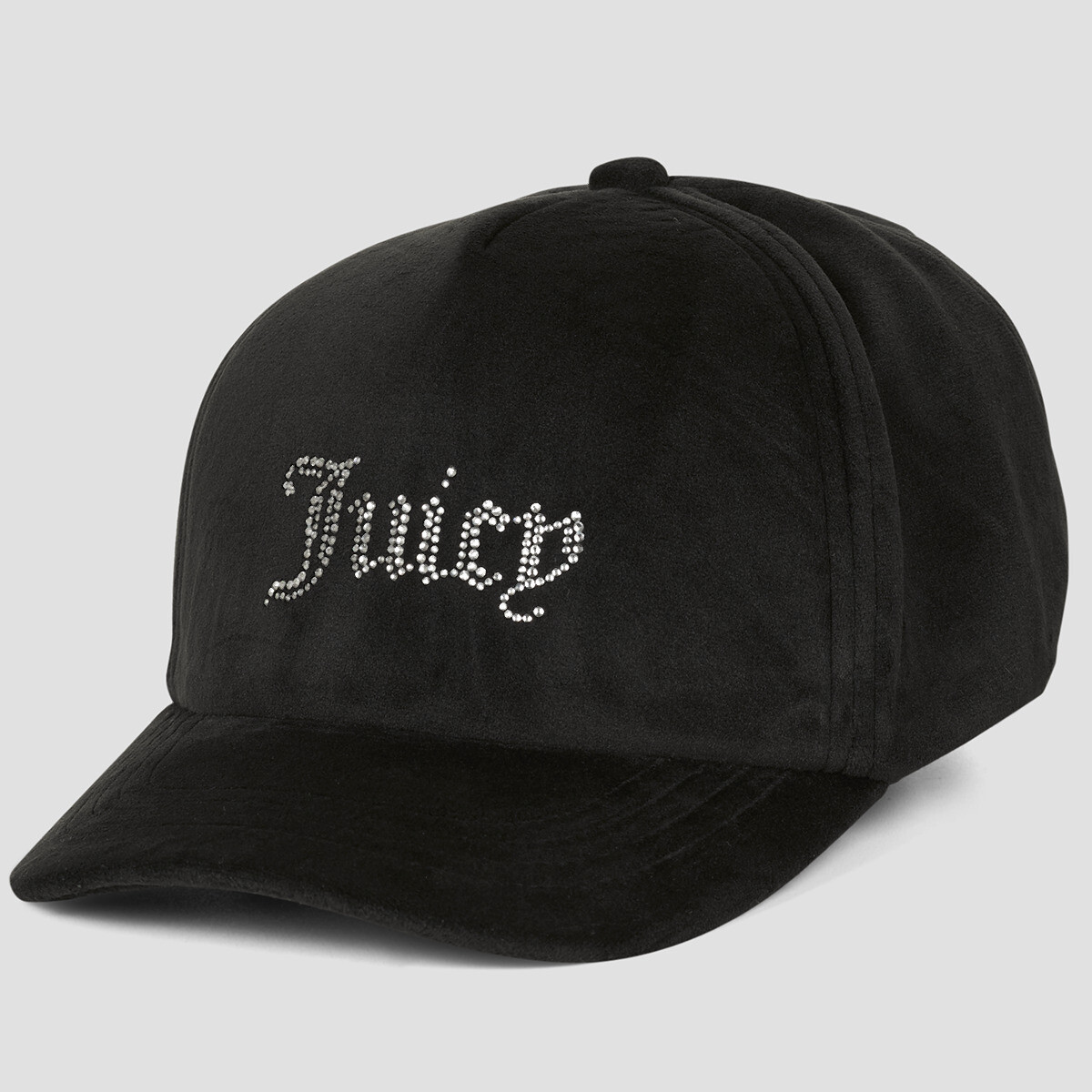 Juicy Couture  Velour   Diamante Baseball Cap  Černá