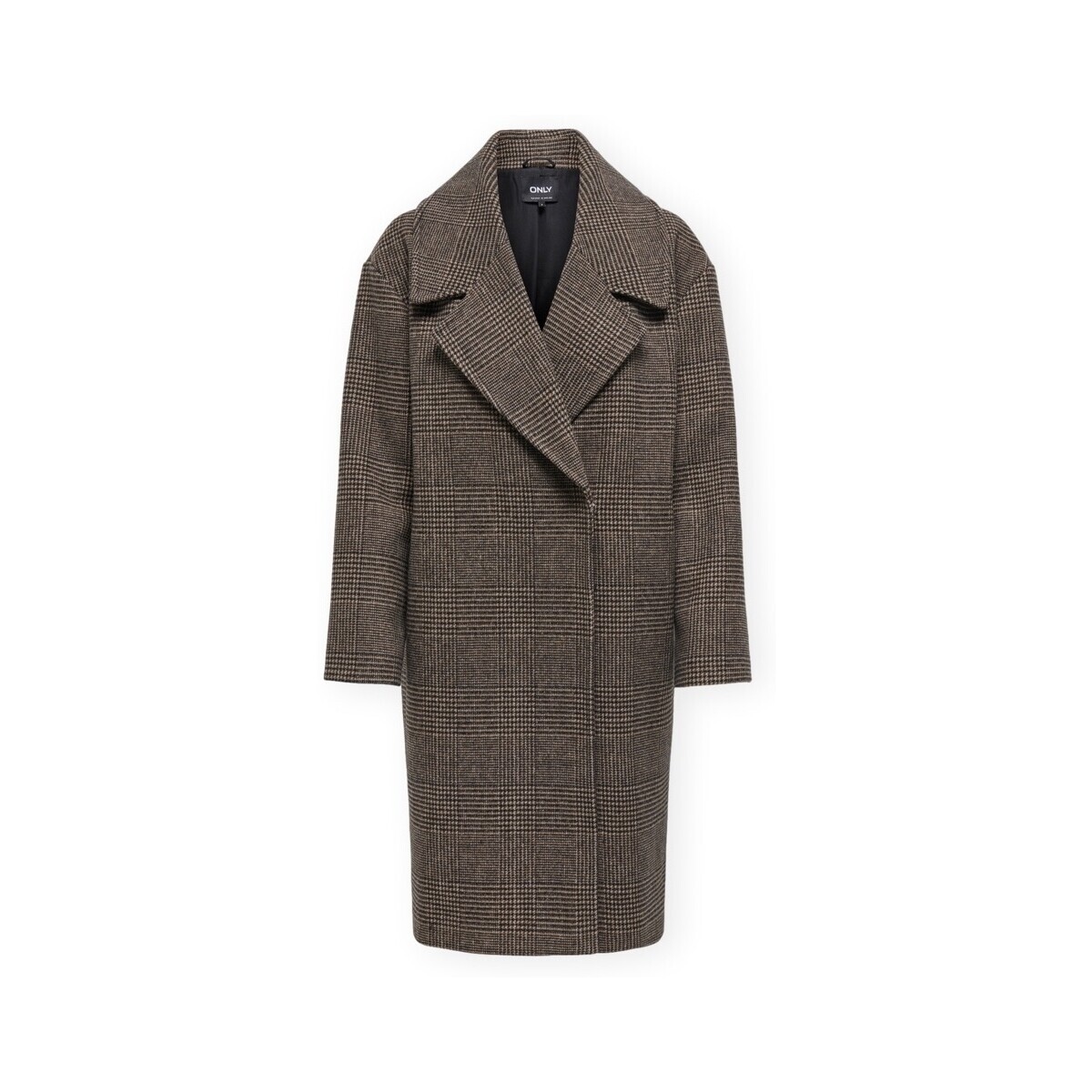 Only  Madison Life Jacket - Seal Brown/Check  Hnědá