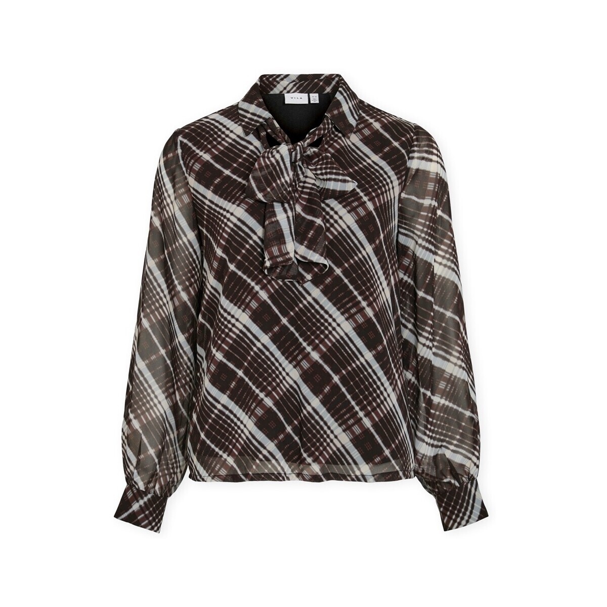 Vila  Top Daliana Kika - Black Beauty/Kika  Černá