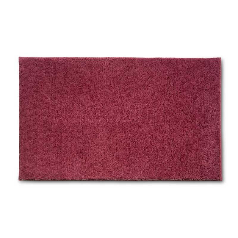 KELA Koupelnová předložka Maja 100% polyester malinovo červená 100x60x1,5cm KL-23578