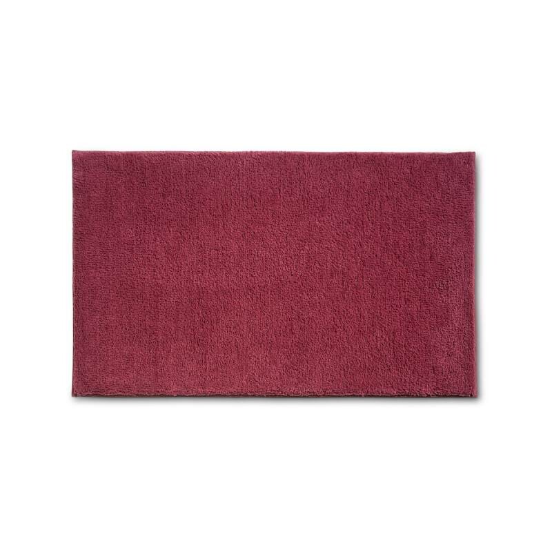 KELA Koupelnová předložka Maja 100% polyester malinovo červená 80x50x1,5cm KL-23577