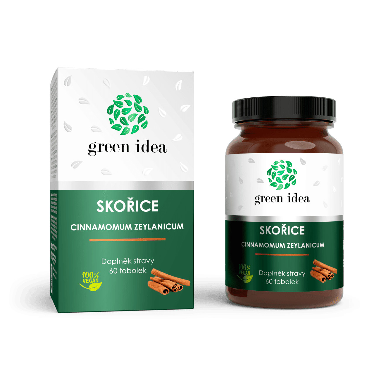 Green idea Skořice tobolky 60 ks