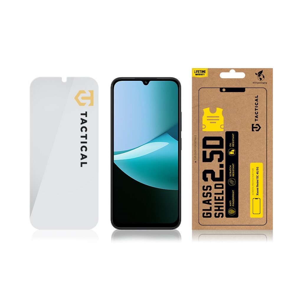 Tvrzené sklo Tactical Glass Shield 2.5D pro Xiaomi Redmi 15C 4G/5G, transparentní