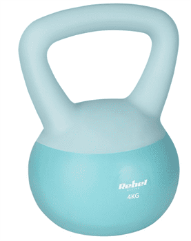 Kettlebell Soft Vinylový 4 kg REBEL ACTIVE RBA-2333-04