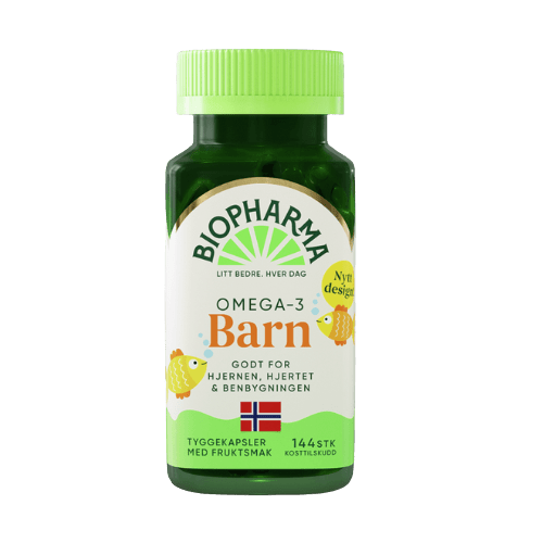 OMEGA 3 - rybí olej - dětské žvýkací kapsle - Biopharma - 144 kapslí