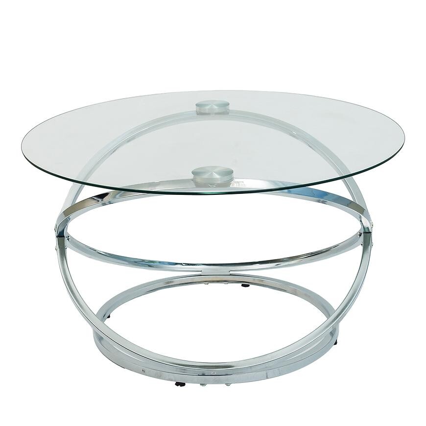 Konferenční stolek PMC-24015 chrom/sklo