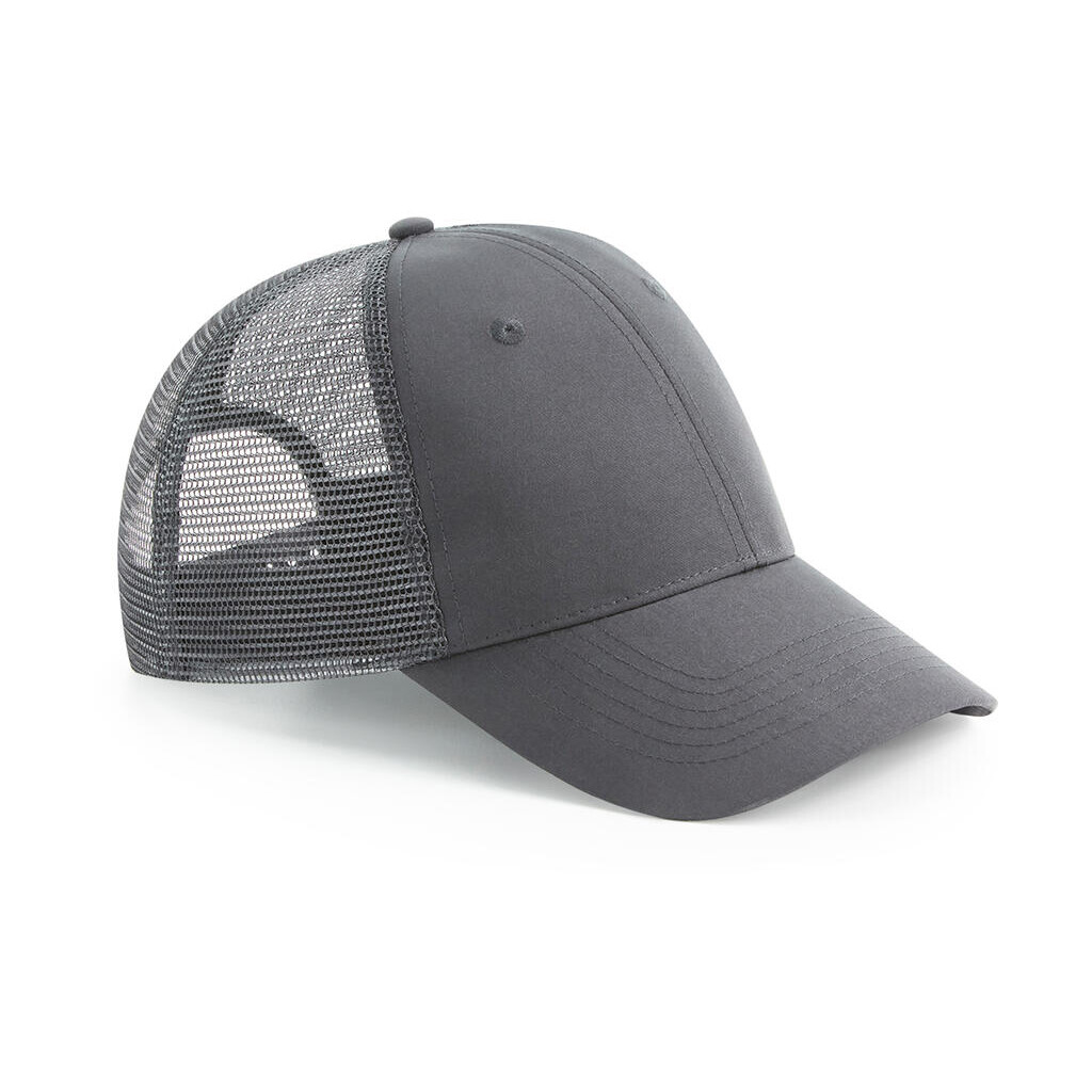 Kšiltovka se síťovinou Beechfield Urbanwear Trucker - šedá