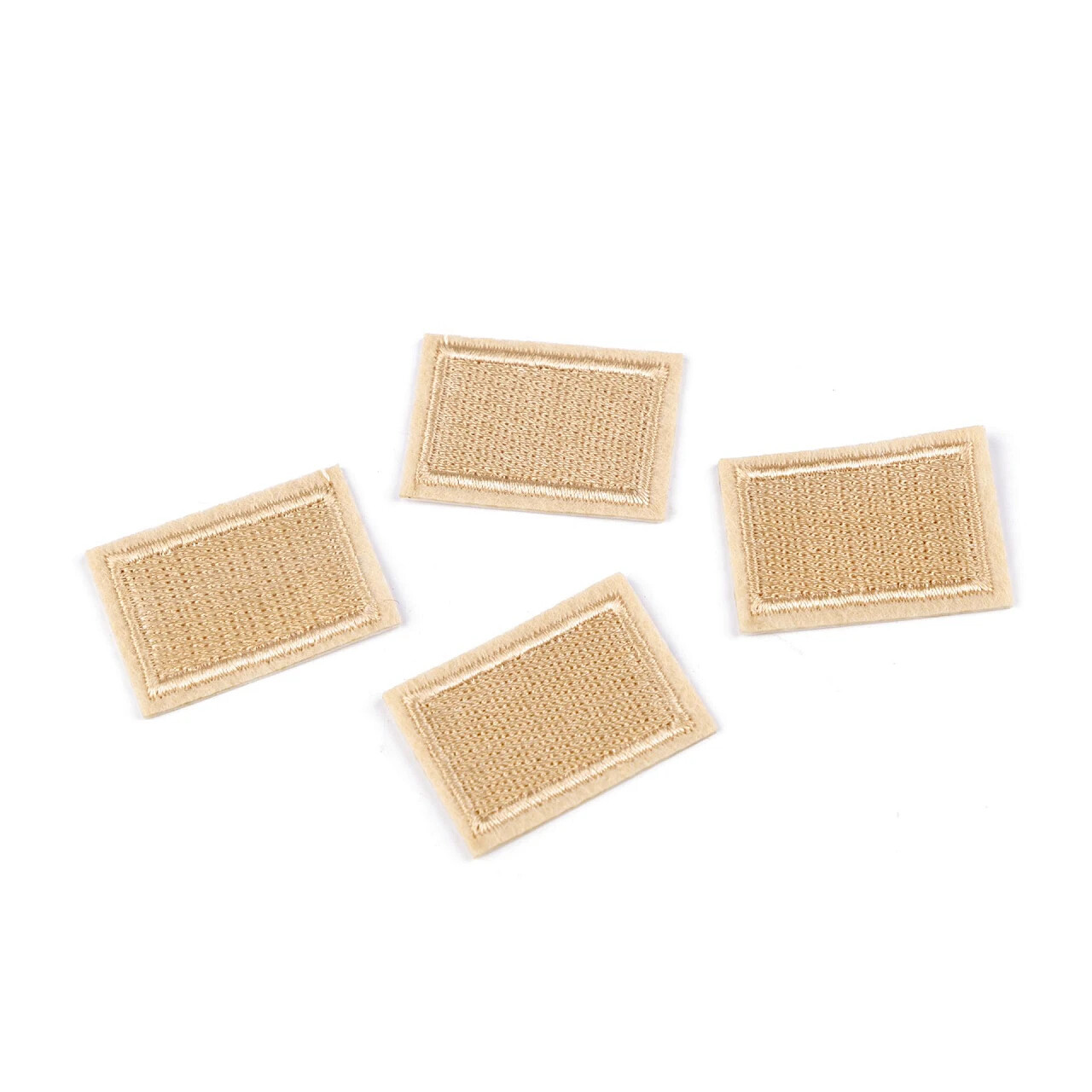 Nažehlovací záplata pro opravy dírek 2,3x3,3 cm - béžová