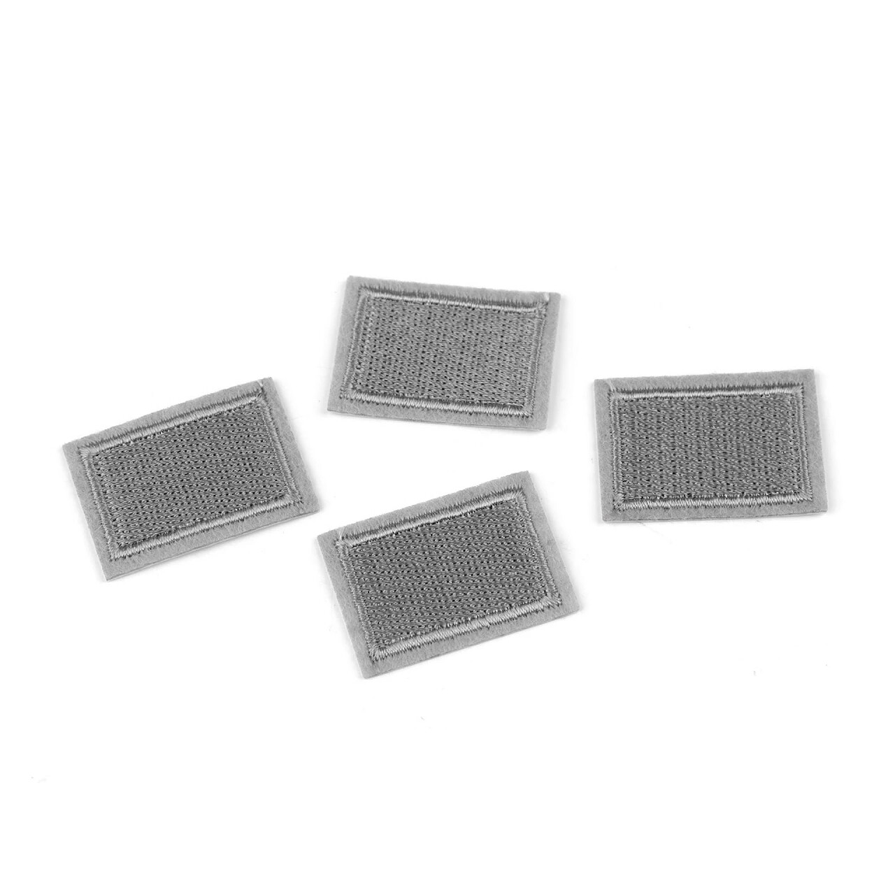 Nažehlovací záplata pro opravy dírek 2,3x3,3 cm - světle šedá