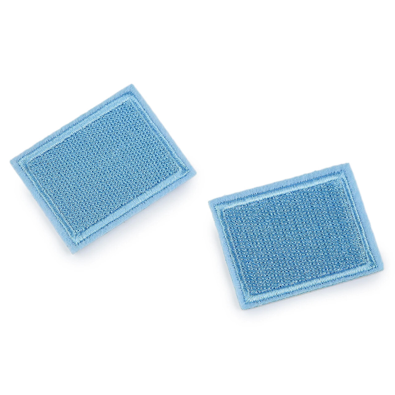 Nažehlovací záplata pro opravy dírek 3x4 cm - světle modrá