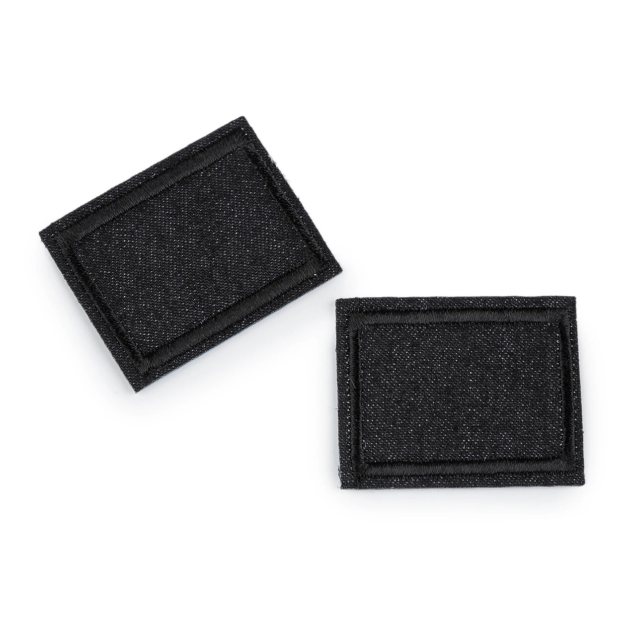 Nažehlovací záplata pro opravy dírek džínová 3x4 cm - černá