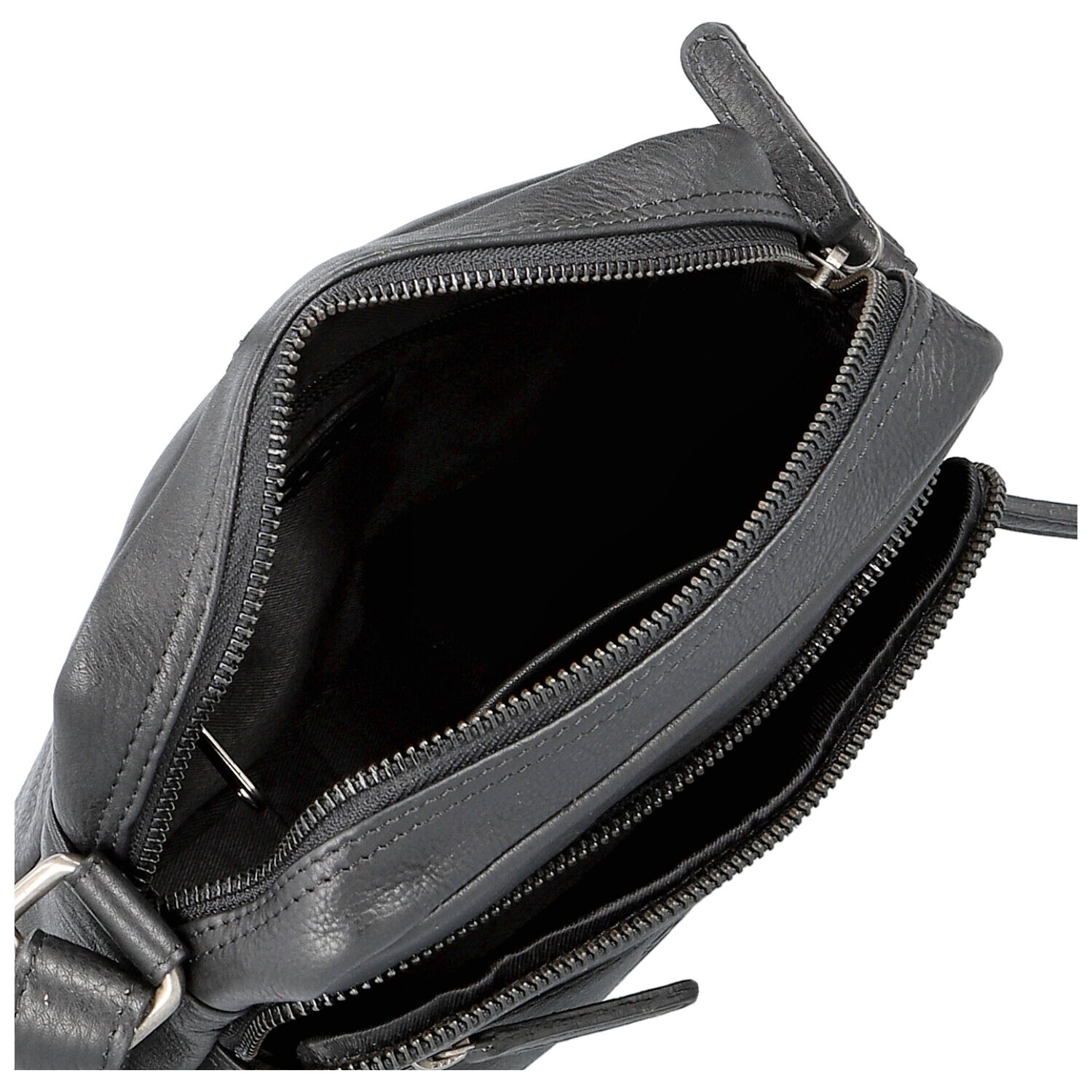 Stylová pánská kožená crossbody kabelka Bellugio Liese, černá