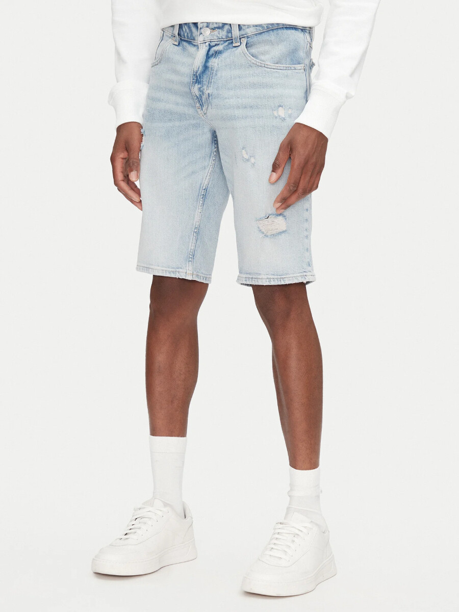 Tommy Jeans pánské modré džínové šortky DM0DM21300 31/NI