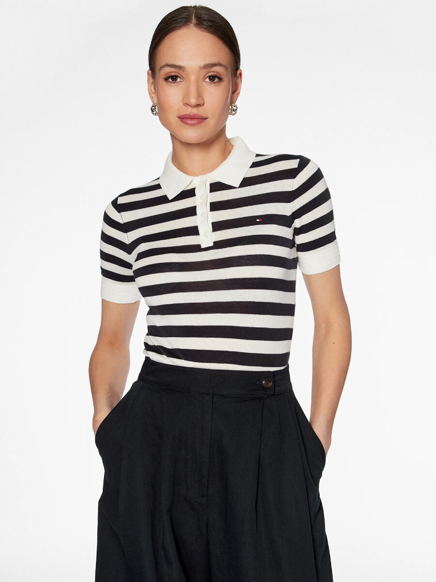 Tommy Hilfiger dámské pruhované polotričko WW0WW37937 XS