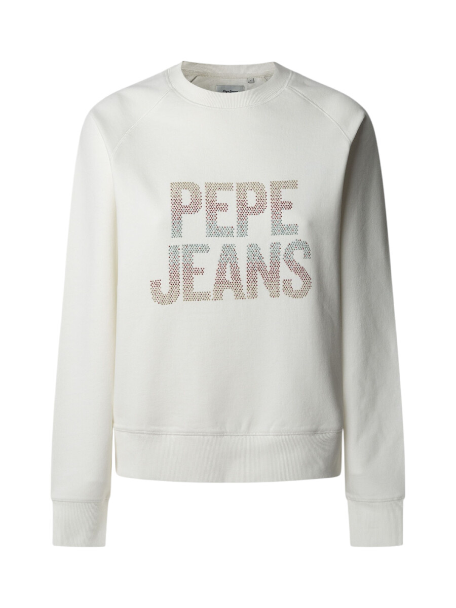 Pepe Jeans dámská krémová mikina PL581488808 L