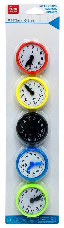 pkstar.cz Magnet - Hodiny 5 ks - PK19-43