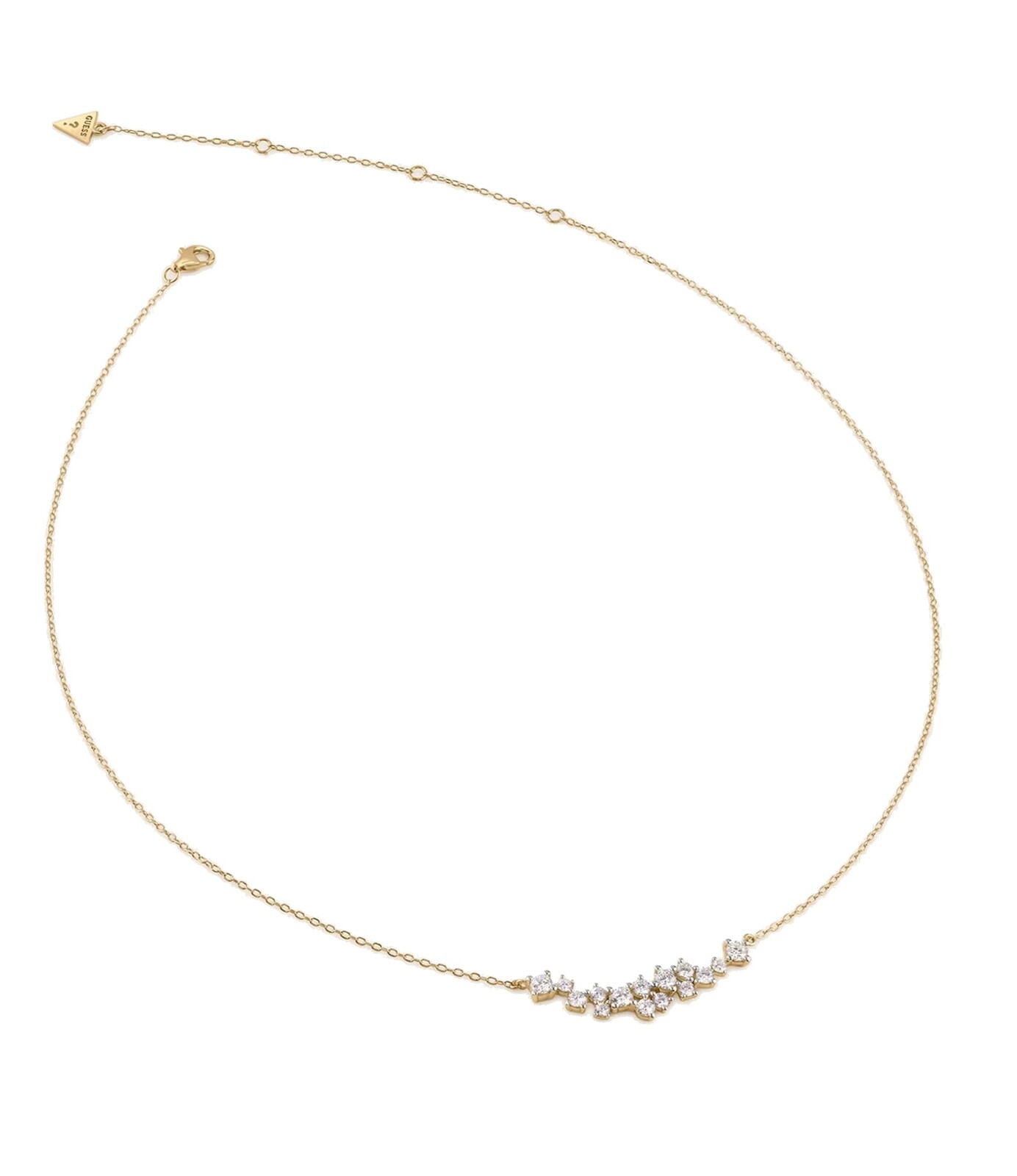 Guess Luxusní pozlacený náhrdelník s kubickými zirkony Jardin JSBN04460JWYGT/U