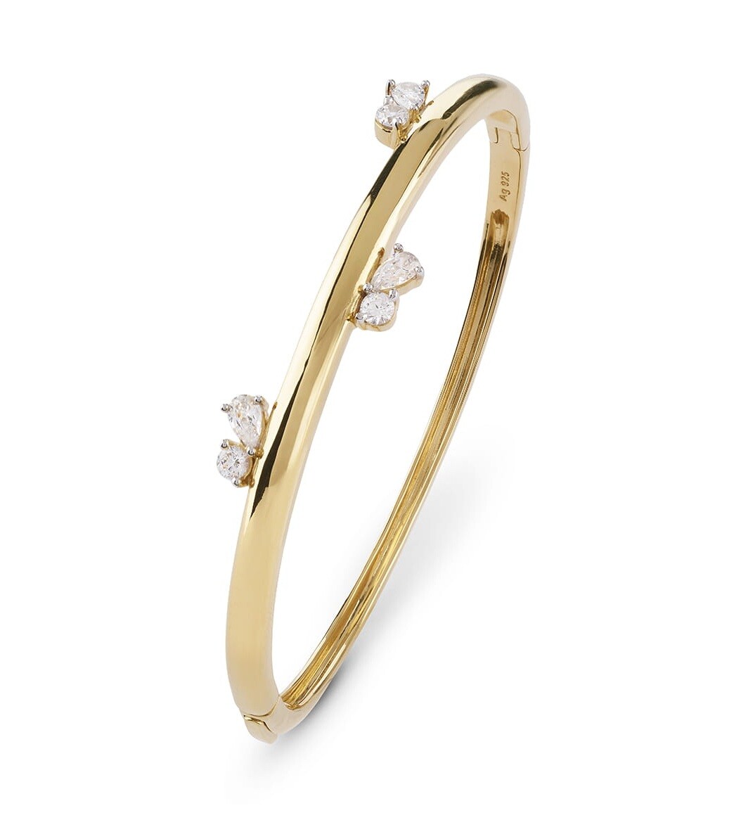 Guess Elegantní náramek z pozlaceného stříbra Nuances JSBB04512JWYG 5,5 cm