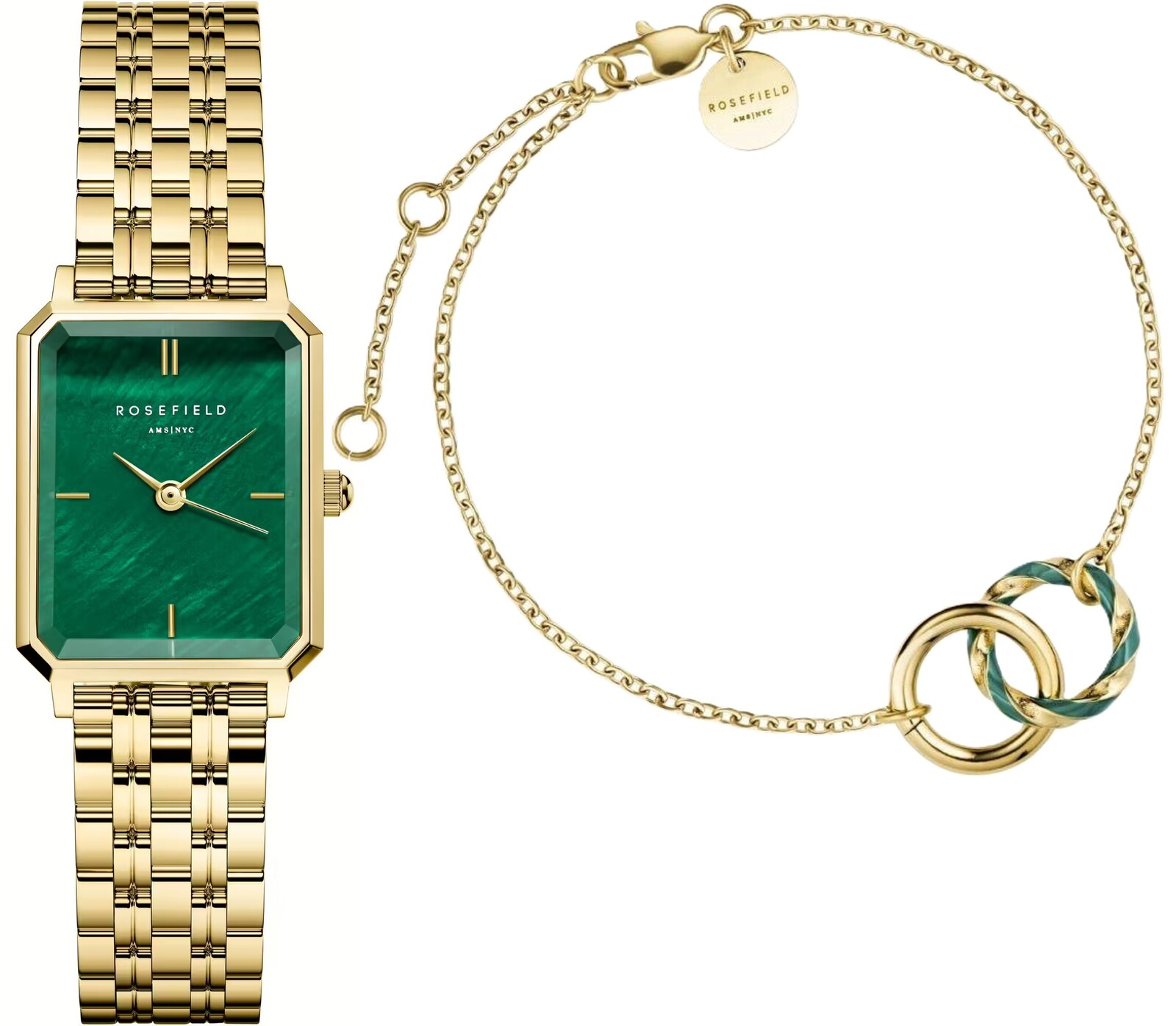 Rosefield The Octagon XS Emerald SET OEGED-X288