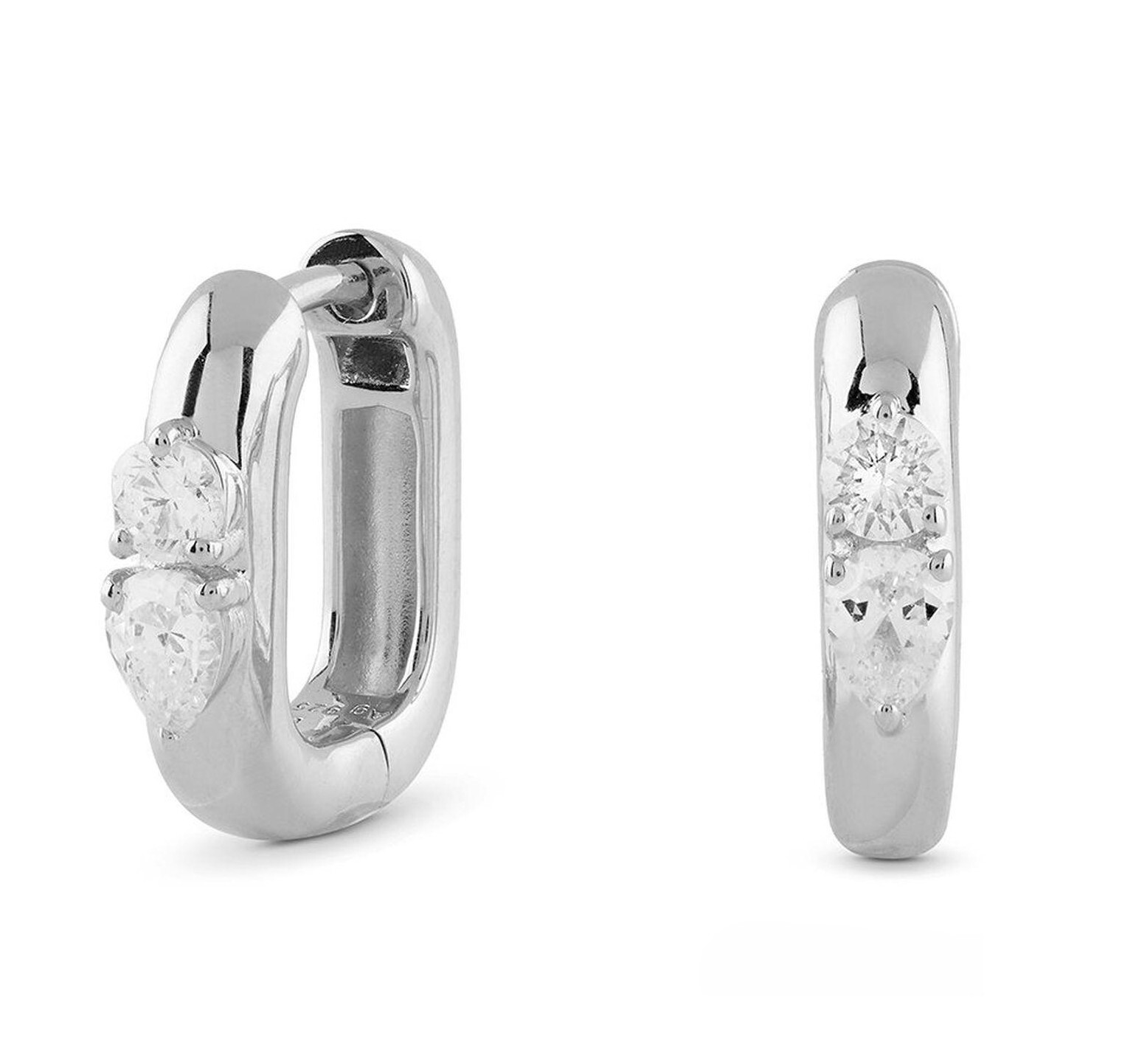 Guess Minimalistické kruhové náušnice s kubickými zirkony Nuances JSBE04519JWRHT/U