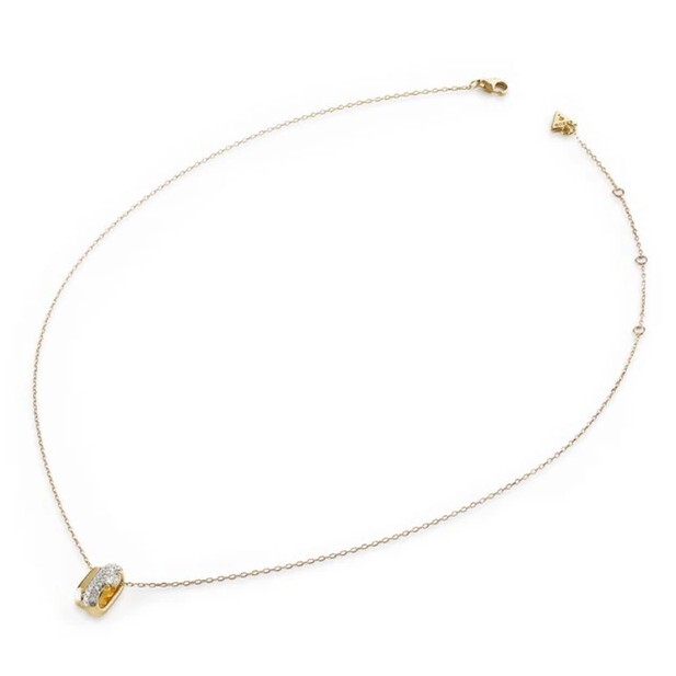 Guess Jemný pozlacený náhrdelník s krystaly Nuances JSBN04504JWYGT/U