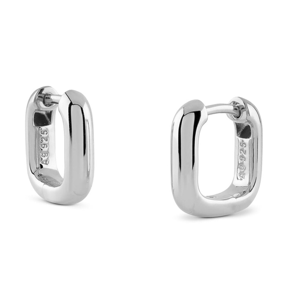 Guess Minimalistické stříbrné náušnice Nuances JSBE04530JWRHT/U