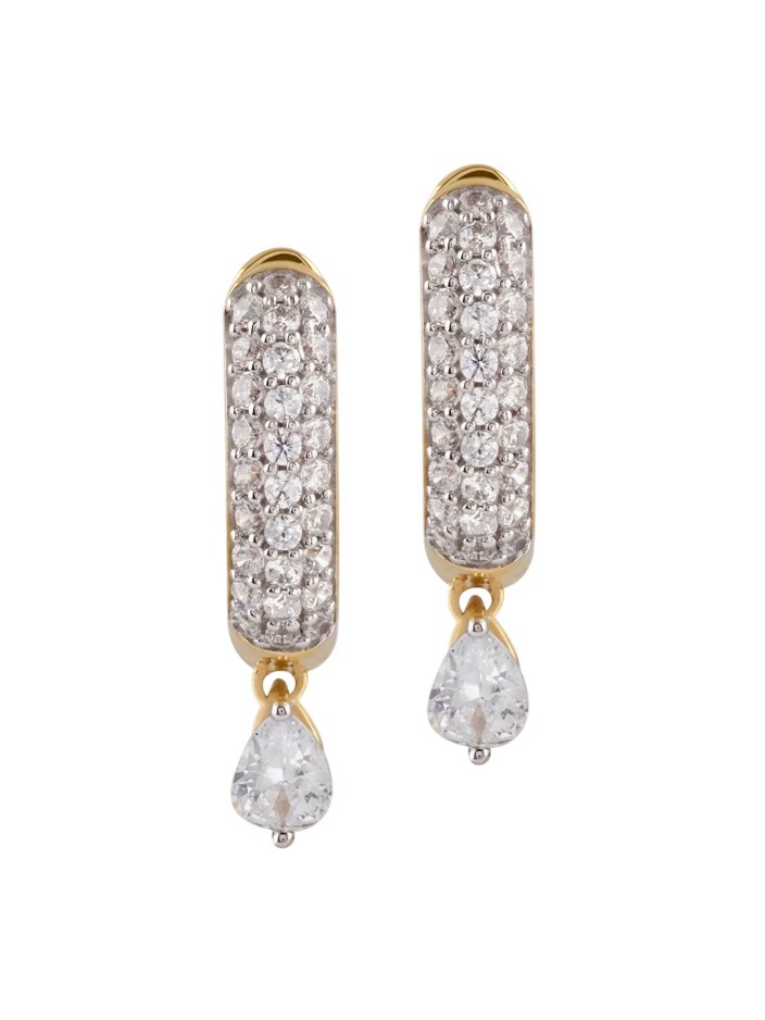 Guess Stylové pozlacené náušnice s krystaly Nuances JSBE04506JWYGT/U