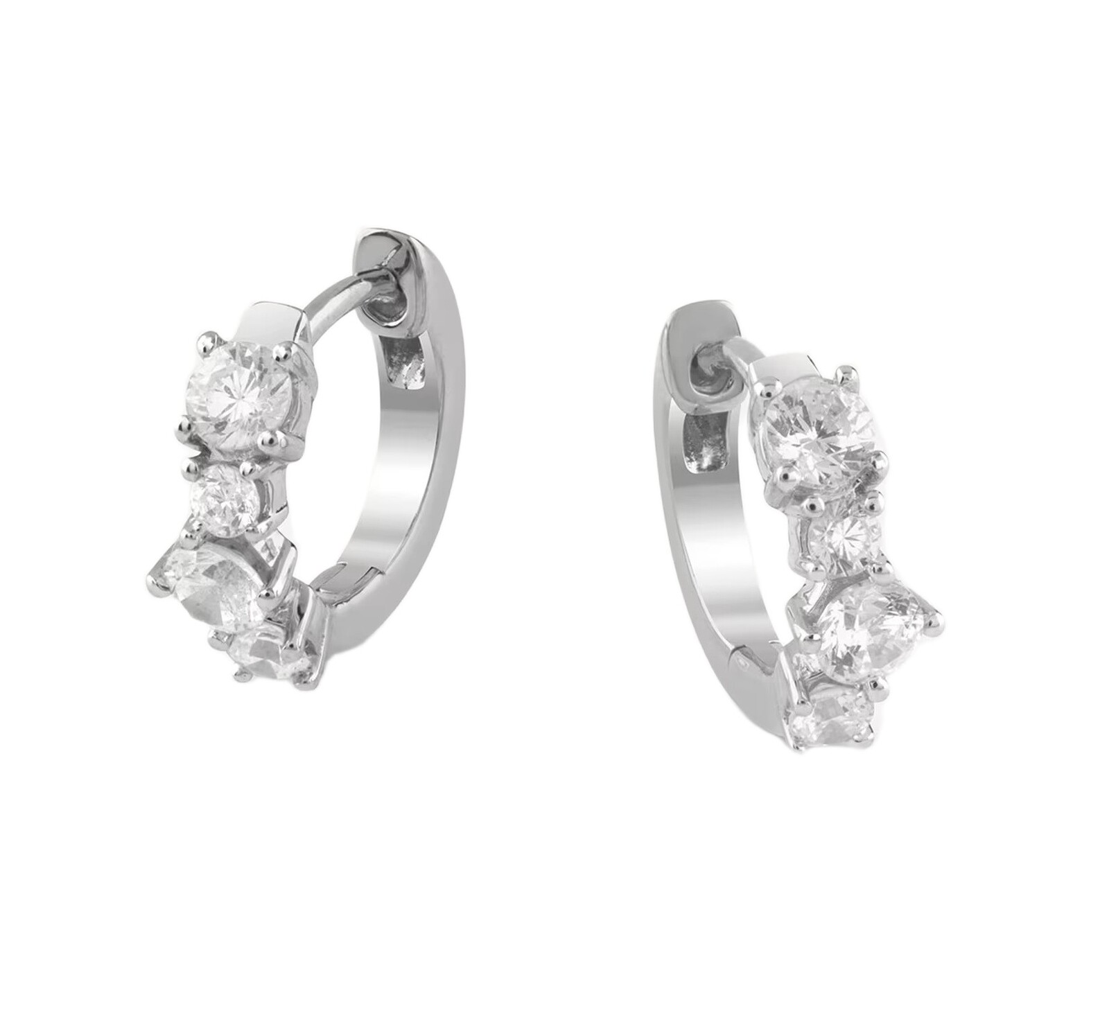 Guess Stříbrné kruhy s kubickými zirkony Jardin JSBE04467JWRHT/U