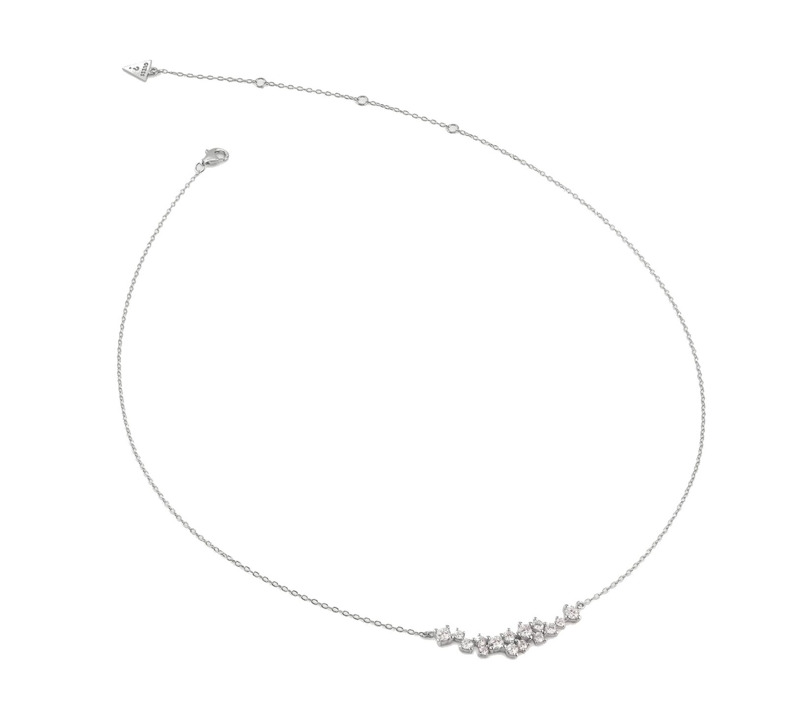 Guess Luxusní stříbrný náhrdelník s kubickými zirkony Jardin JSBN04465JWRHT/U