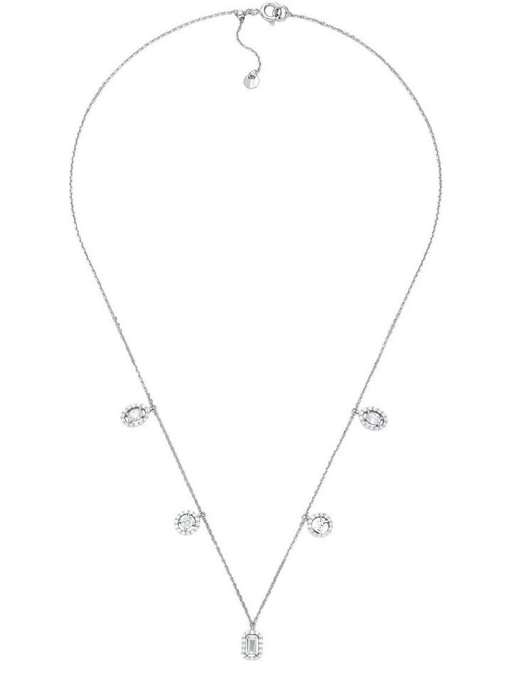 Michael Kors Třpytivý stříbrný náhrdelník se zirkony Premium MKC1822040