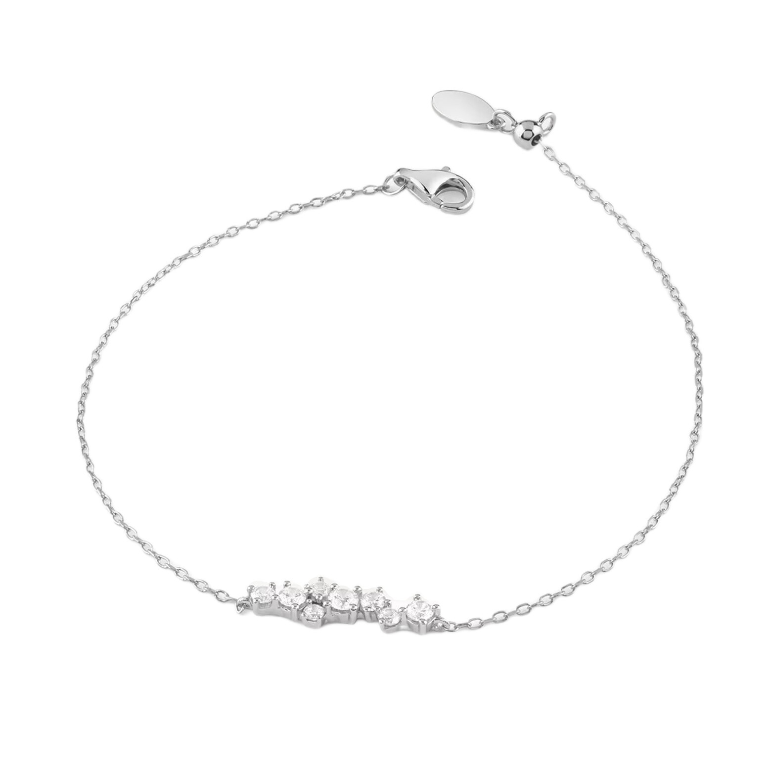 Guess Elegantní náramek ze stříbra Jardin JSBB04461JWYG 18,5 cm