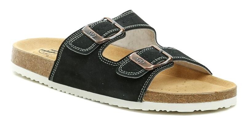 Best Feet BY-113-16-99 černé pánské nazouváky