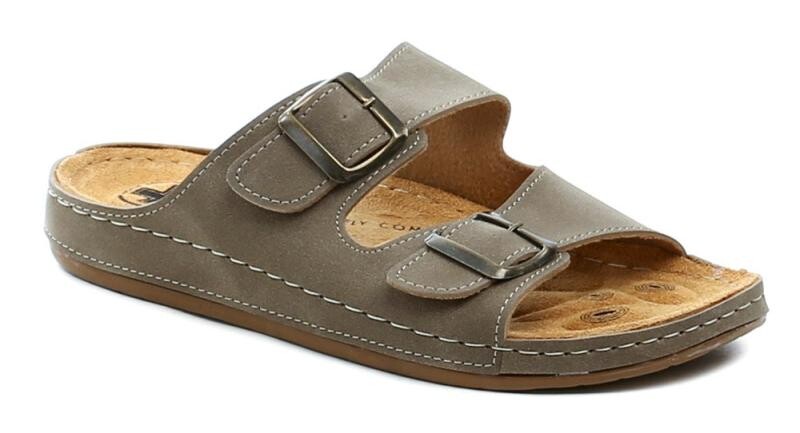 Medi Line 4124-020 camel pánské zdravotní pantofle