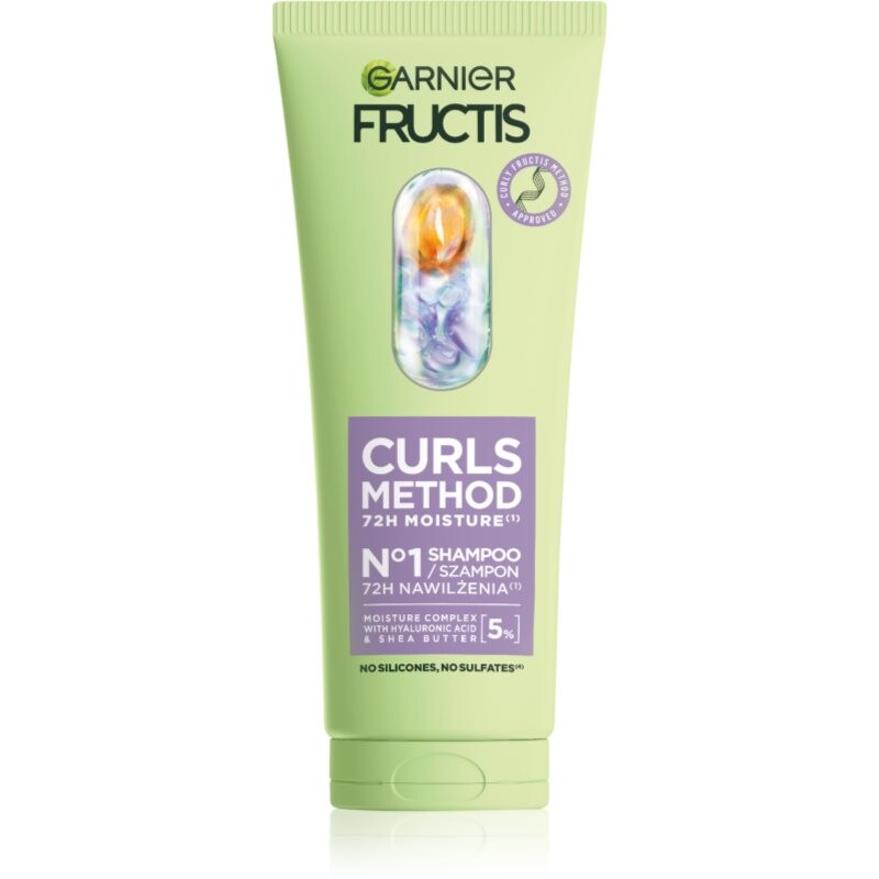 Garnier Fructis Curls Method hydratační šampon pro vlnité a kudrnaté vlasy 200 ml