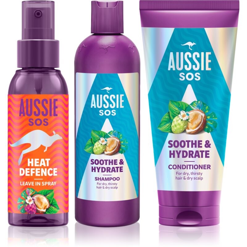 Aussie SOS Sooth & Hydrate intenzivní hydratační sada na vlasy
