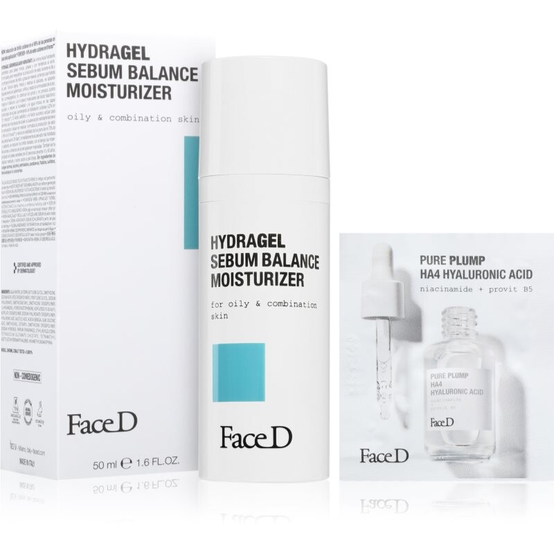 Face D Hydragel Sebum Balance Moisturizer hydratační gelový krém pro mastnou a smíšenou pleť 50 ml
